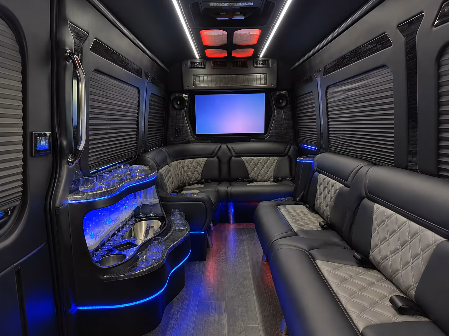 ada accessible buses for va patient and government compliance transport in montebello