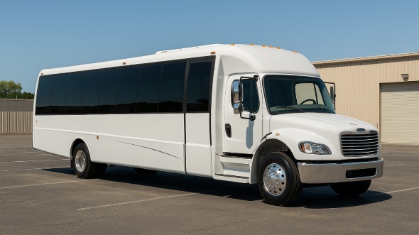 Exterior of Charter Bus Company Pasadena's 30 Passenger Minibus in Pasadena